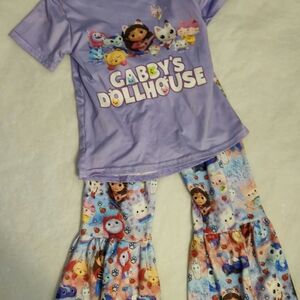 Gabby's Dollhouse Kids Matching Set - Purple and Multicolor